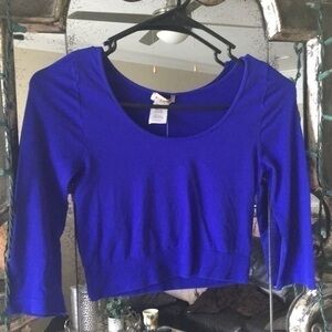 NWT royal blue crop top